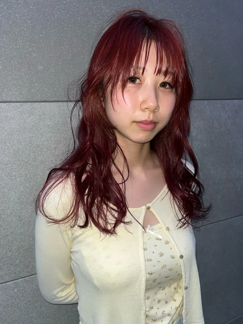 ロング ヘアカラー 似合わせパーマ/ 山本銀次郎のヘアスタイル