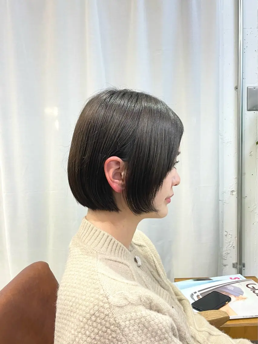 ショート ショートボブ ボブ ショートヘア 奥村 紘のヘアスタイル