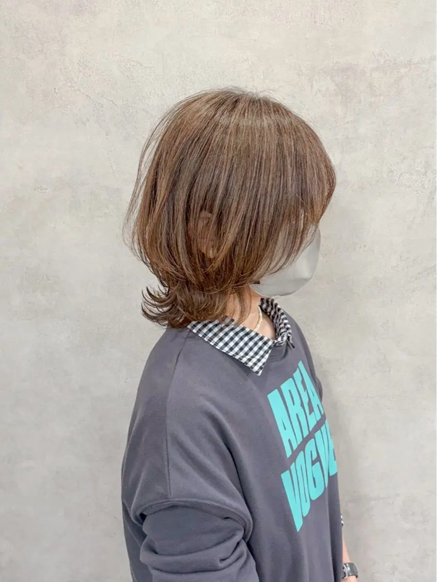 ミディアム 🫧縮毛矯正 かとうよしき🫧のヘアスタイル