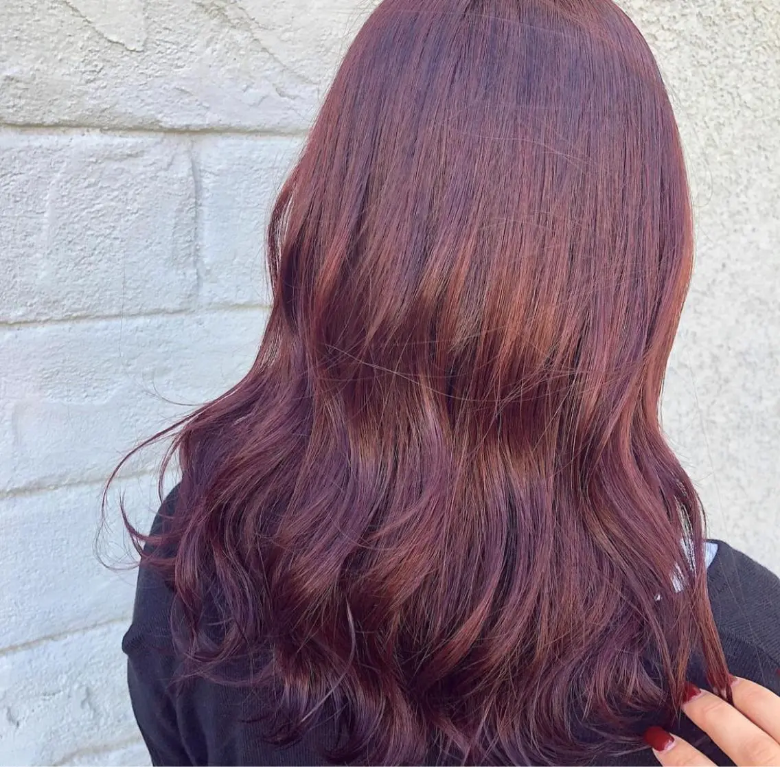 カラー キッズ ブリーチ ブリーチなしカラー ピンクカラー 大賀 チサトのヘアスタイル