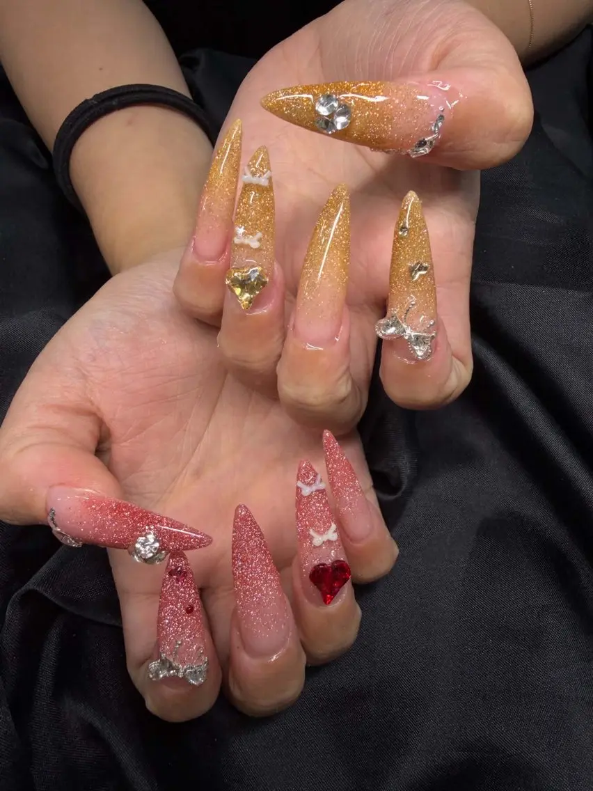 ネイル アートネイル フレンチネイル ジェルネイル 韓国ネイル マグネットネイル HAPPI NAIL 大国町のネイルデザイン
