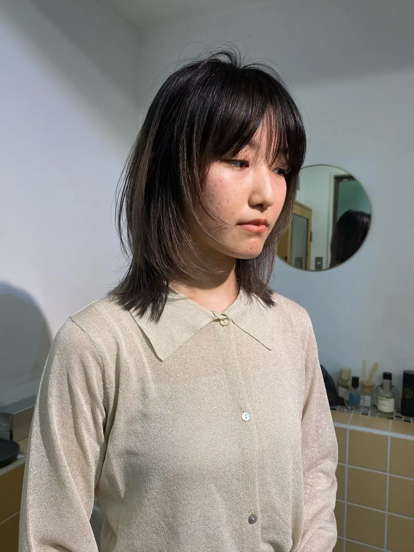 ミディアム カット iroha/ n.w.h🎀のヘアスタイル