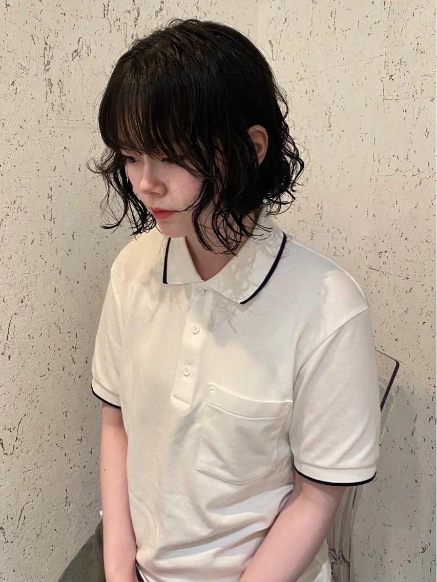 ショート カラー パーマ カット ヘアカラー パーマ トリートメント mai / linoah˚✧のヘアスタイル