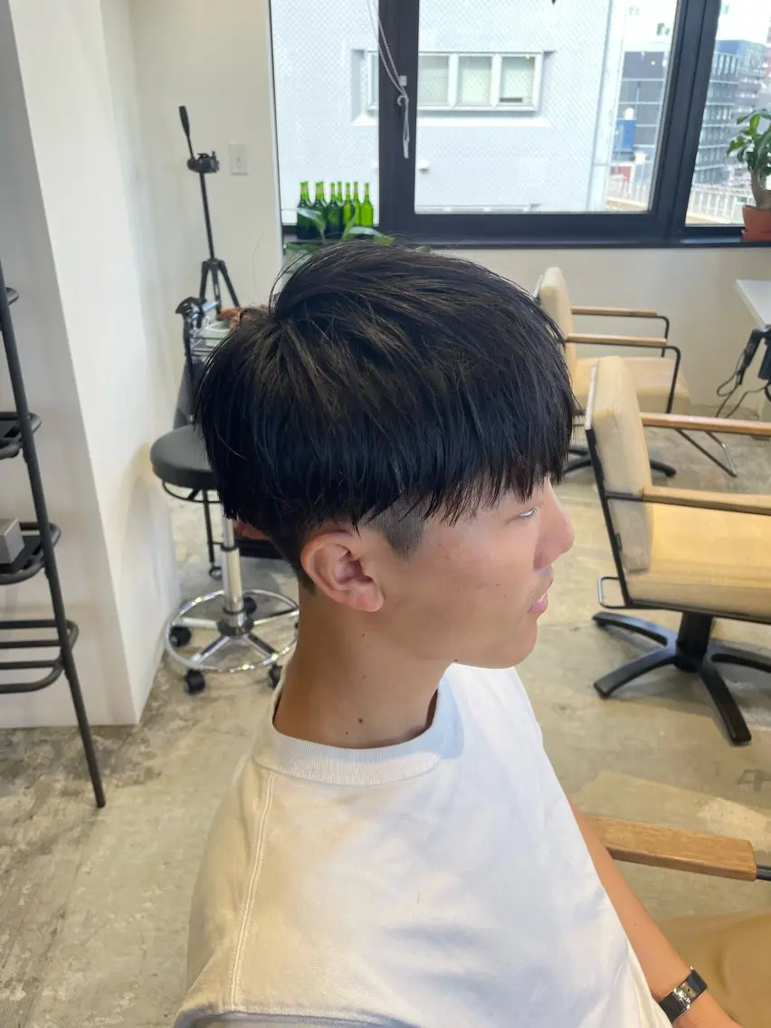 ショート カット メンズパーマ梅田 ・川副史晶のヘアスタイル