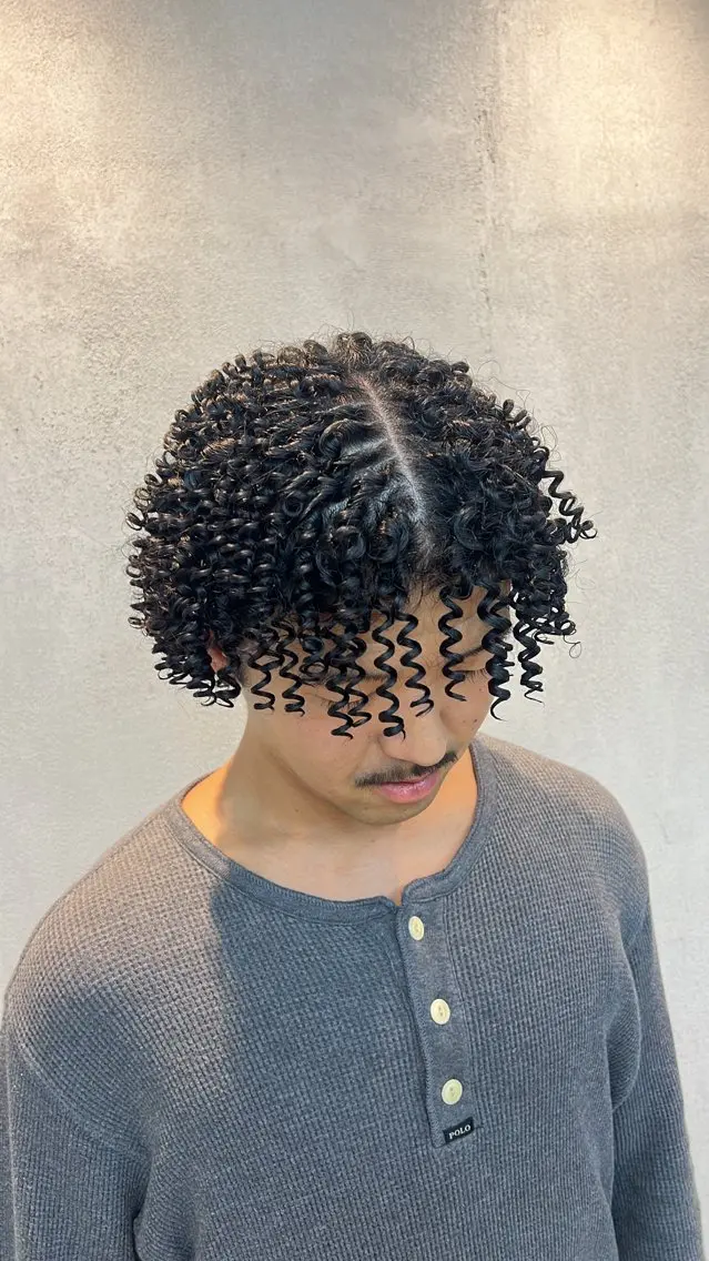 パーマ スパイラルパーマ 水野 明羽のヘアスタイル
