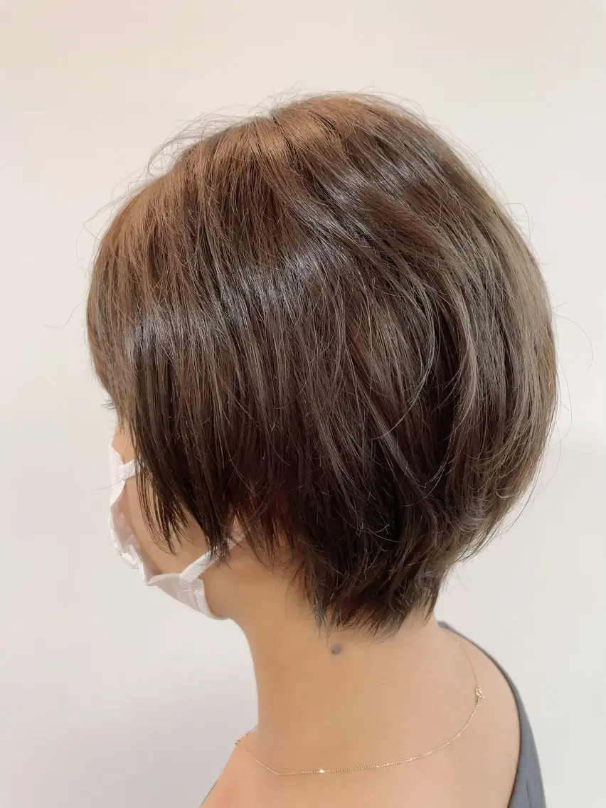 ショート カラー カット ヘアカラー ショート ボブ✂︎ 髙梨  遥のヘアスタイル