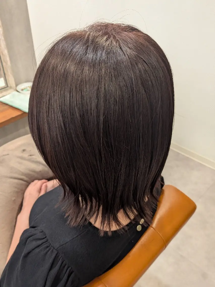 ミディアム カラー イルミナカラー hair＆make Lokahi リホのヘアスタイル