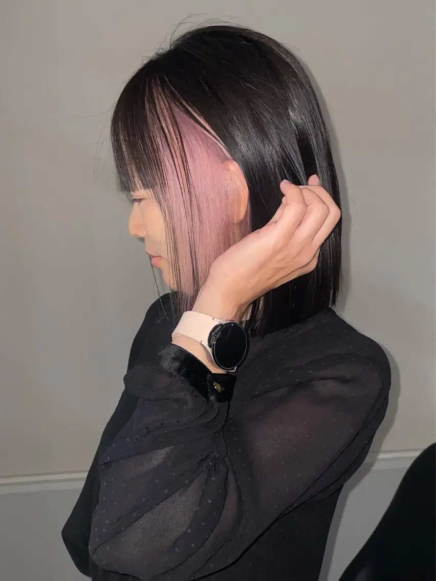 ショート カラー ピンクカラー ヘアカラー トリートメント ブリーチ/ ショート🐈‍⬛ 玲のヘアスタイル