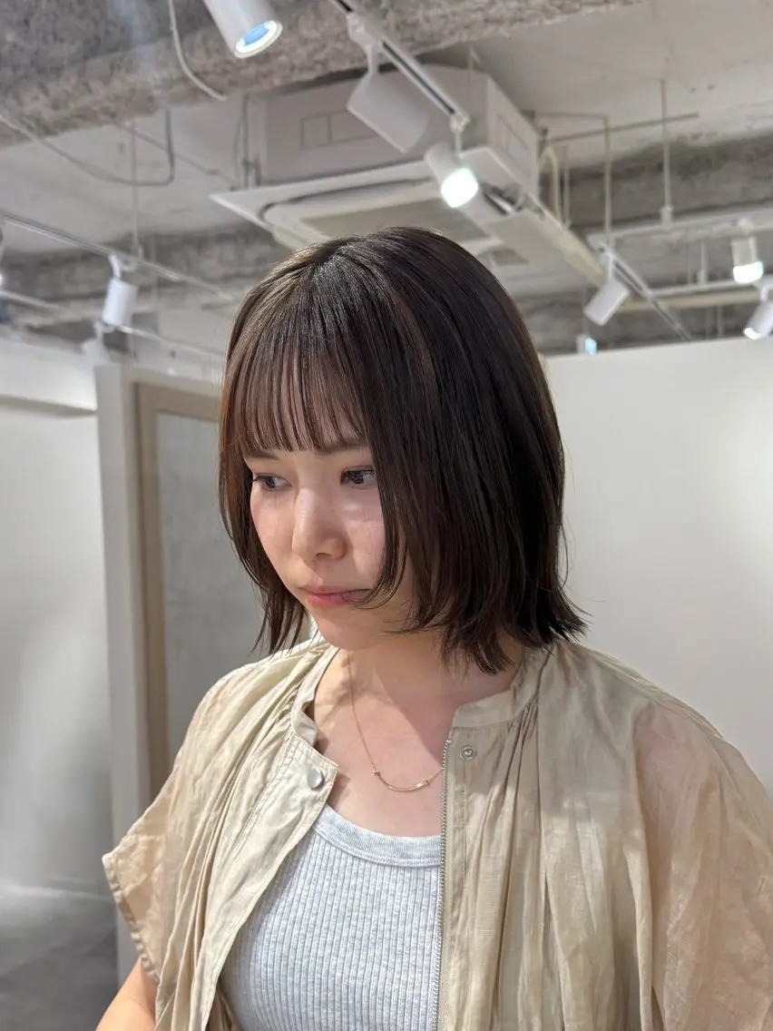 ショート レイヤーカット カット ヘアカラー トリートメント AYANA🫧酸性 縮毛/艶髪TR🫧のヘアスタイル