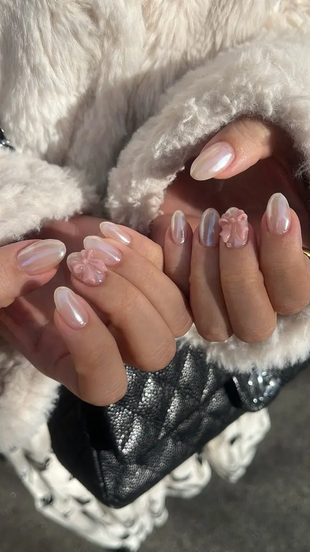 ネイル フラッシュネイル マグネットネイル ニュアンスネイル シンプルネイル バレンタイン SAKU nail 作島茜のネイルデザイン