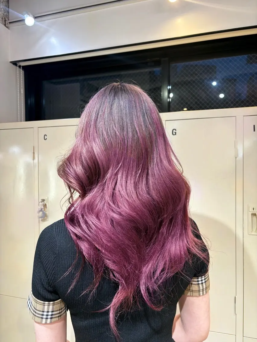 セミロング カラー カット ヘアカラー トリートメント ヘアセット 🧤高明度ハイトーン 🧤莉音のヘアスタイル