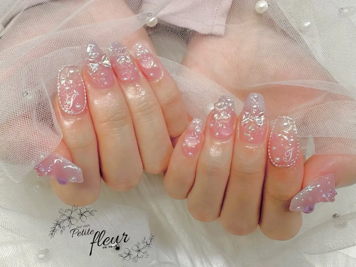 ネイル ハンドネイル ❁⃘*。Petite fleur❁⃘*りさのネイルデザイン