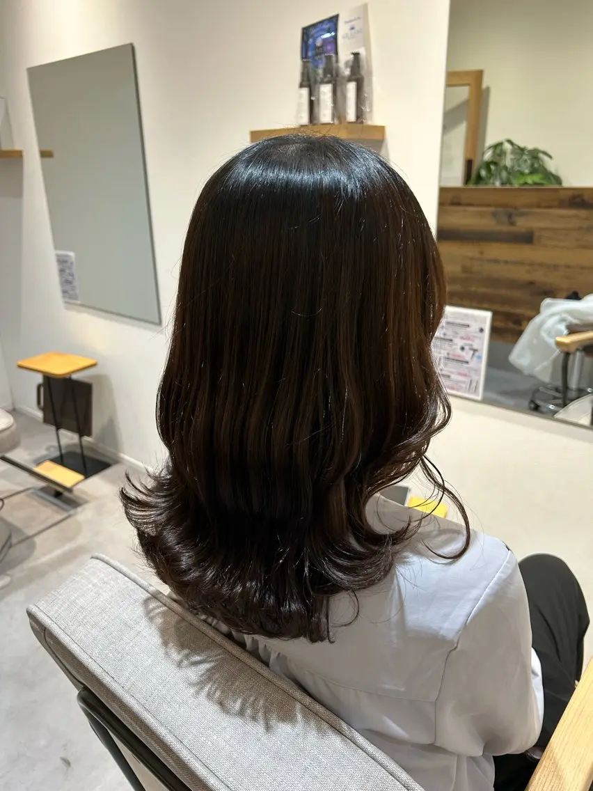 ミディアム ☾伊左治祐未☾ カットセンター北のヘアスタイル