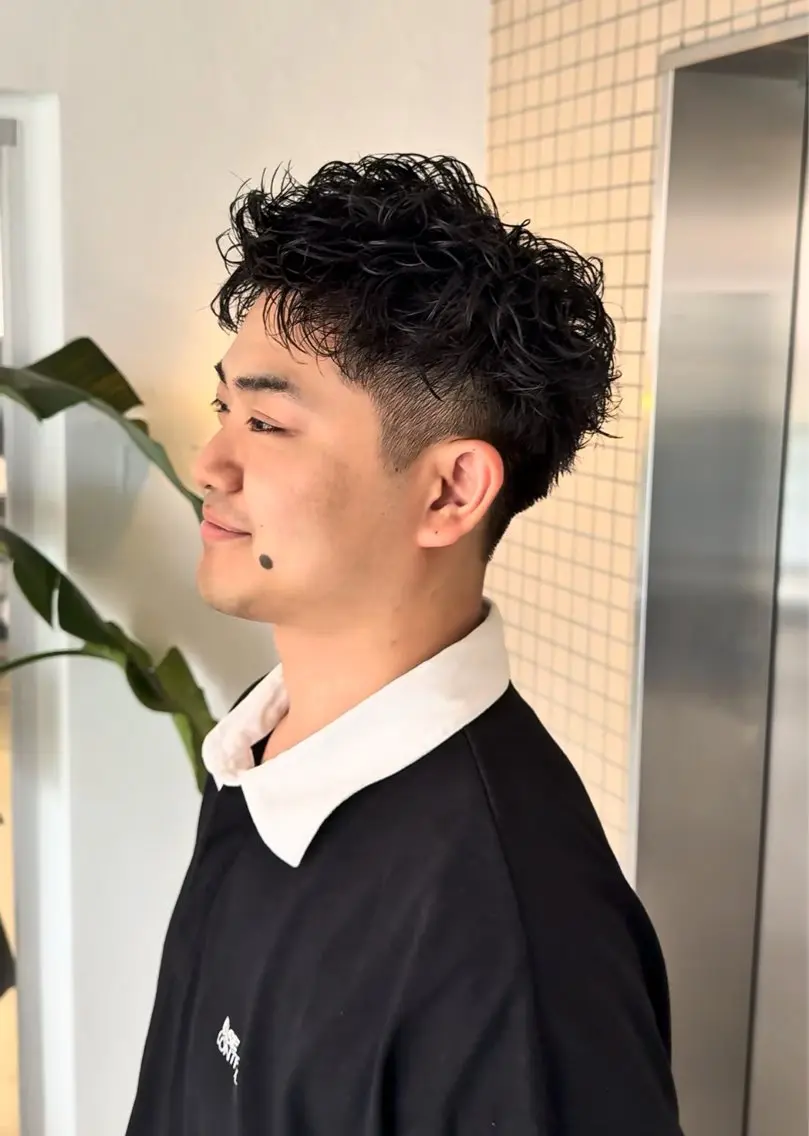 ショート パーマ メンズ パーマ トリートメント にいな/パーマ /艶カラー☘️のヘアスタイル