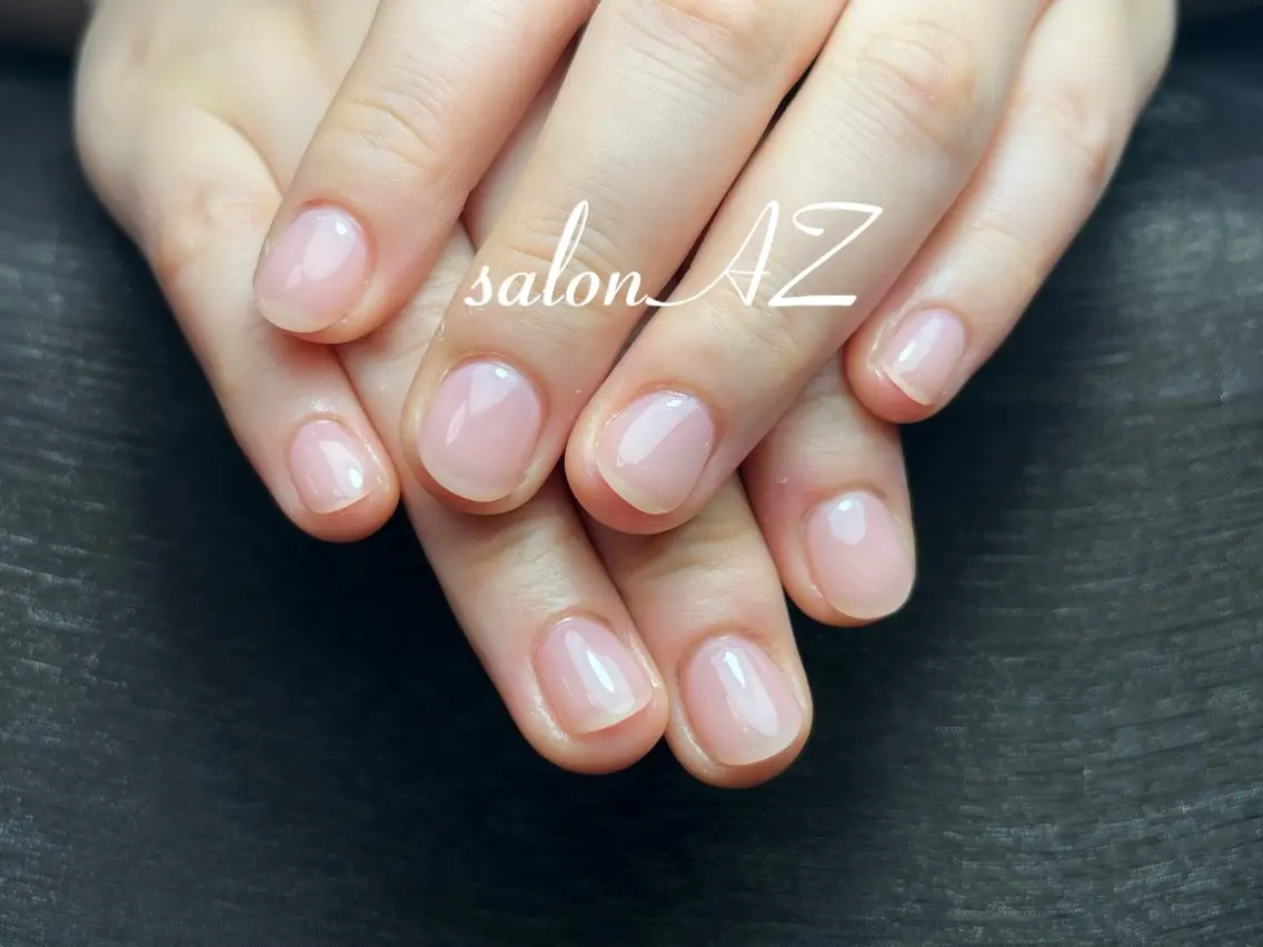 ネイル アートネイル 長さ出し フットネイル フレンチネイル ジェルネイル salon AZのネイルデザイン