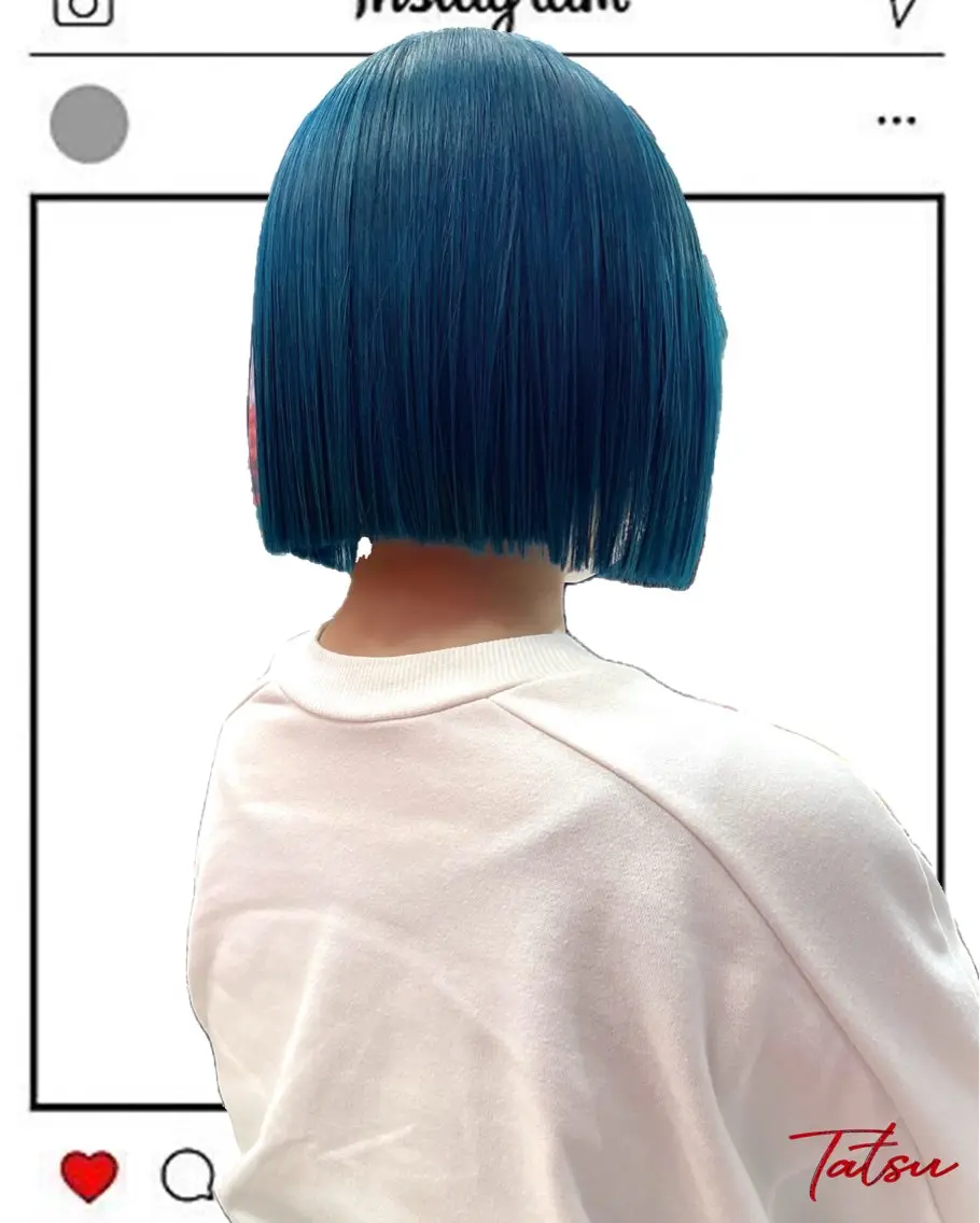 ミディアム カラー ヘアカラー トリートメント Tatsu/newi 大分 ハイトーンのヘアスタイル
