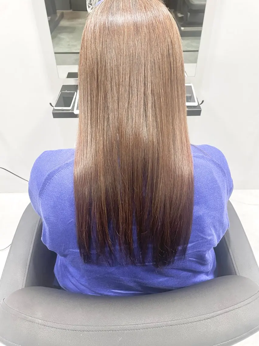 ロング 縮毛矯正 トリートメント 樋川 早紀のヘアスタイル