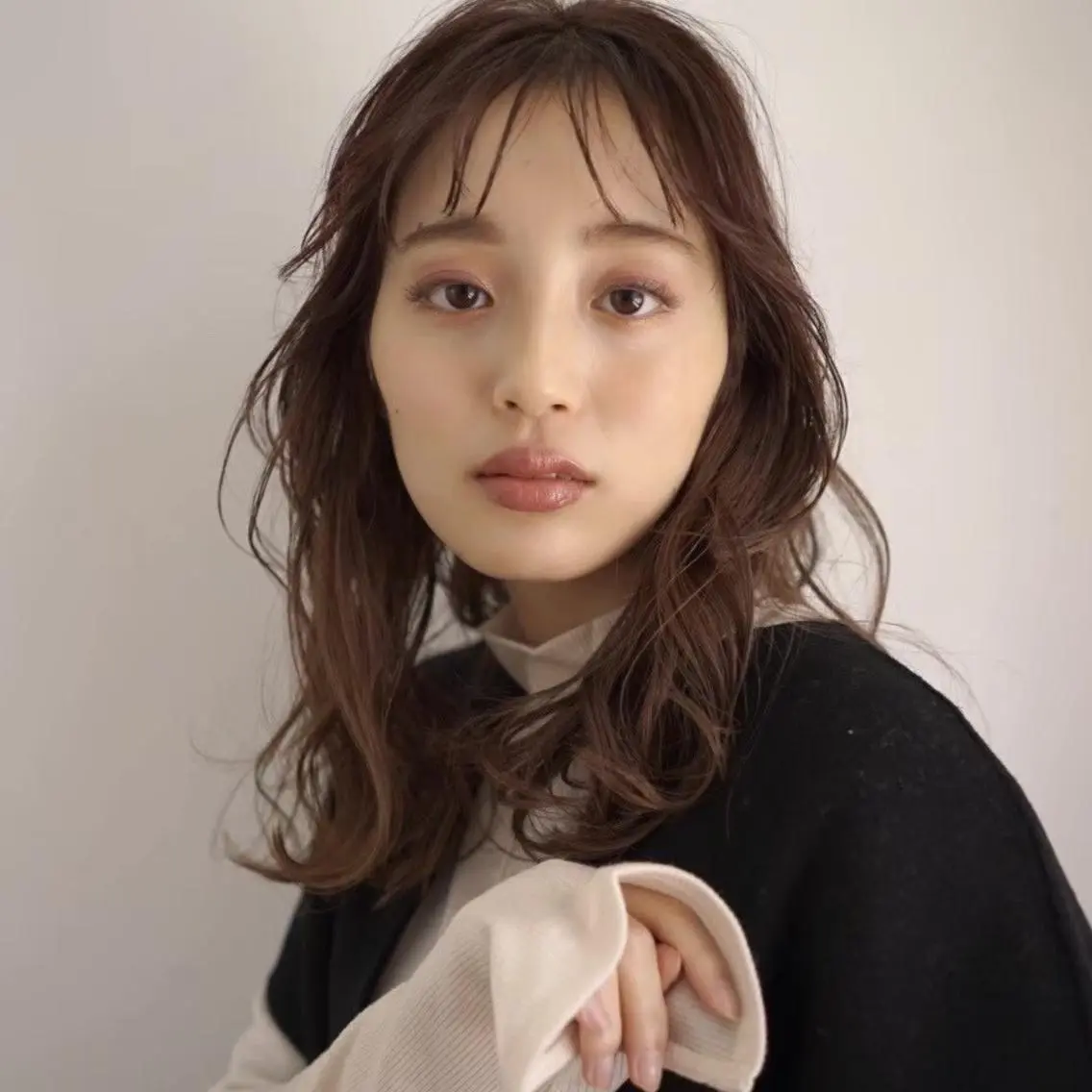 ミディアム カラー ヘアアレンジ 透明感カラー PearL suzukaのヘアスタイル