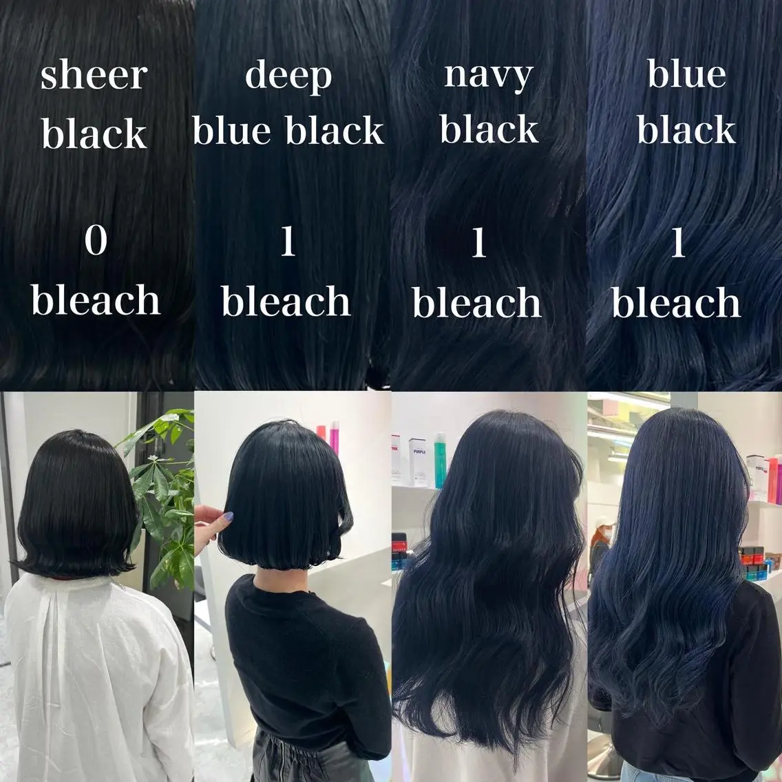 ロング カラー パーマ ヘアアレンジ メンズ キッズ ネイル マツエク・マツパ アイブロウ メンズ就活ヘア 黒髪 ブルーカラー ブルーブラック ネイビーカラー KANAMI 🌏のヘアスタイル