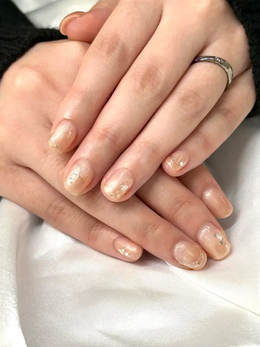 ネイル ハンドネイル salon iris 🦋北広島市大曲のネイルデザイン