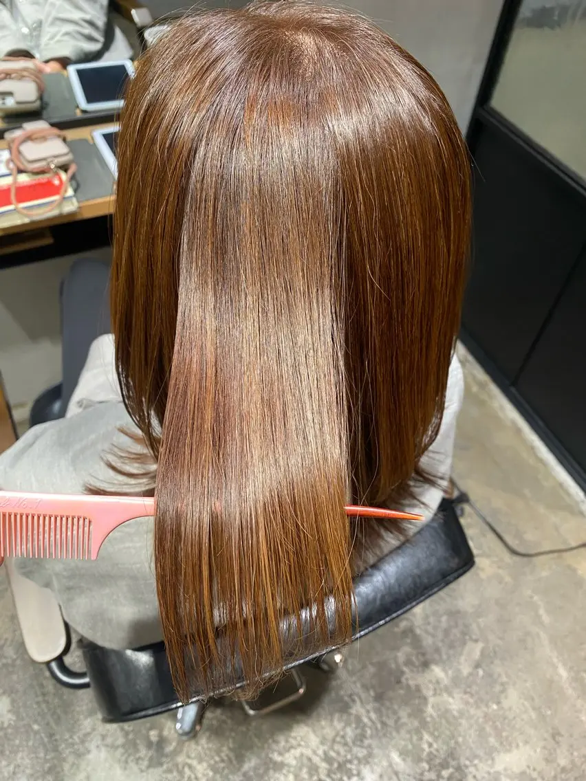 ミディアム 髪質改善 ヘアカラー トリートメント arts調布 スタイリスト杉山翔也のヘアスタイル