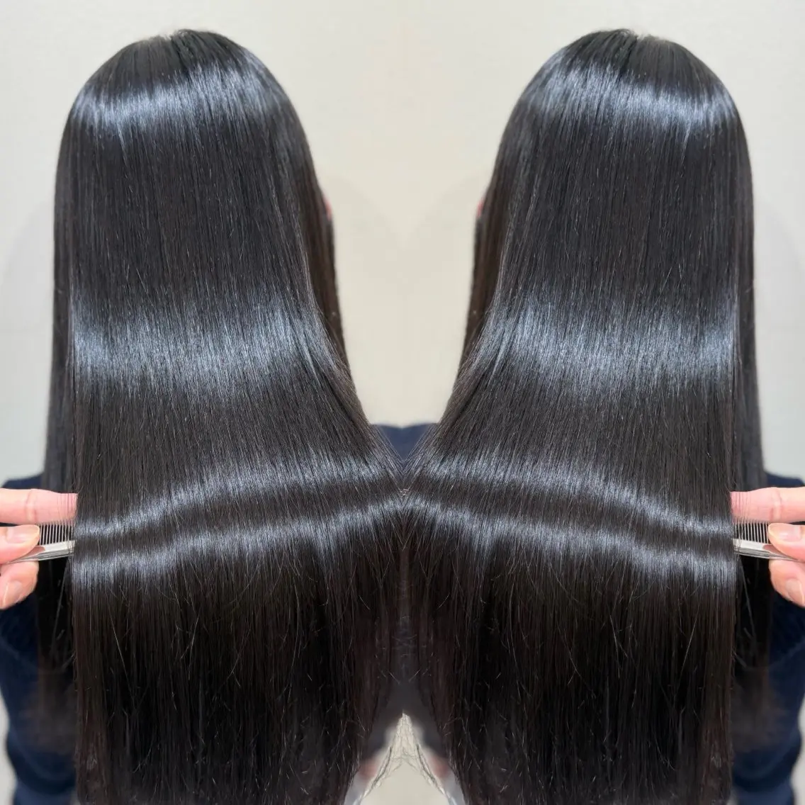 ロング カット 縮毛矯正 トリートメント 梅田🫧髪質改善 縮毛矯正🫧村上蒼生のヘアスタイル