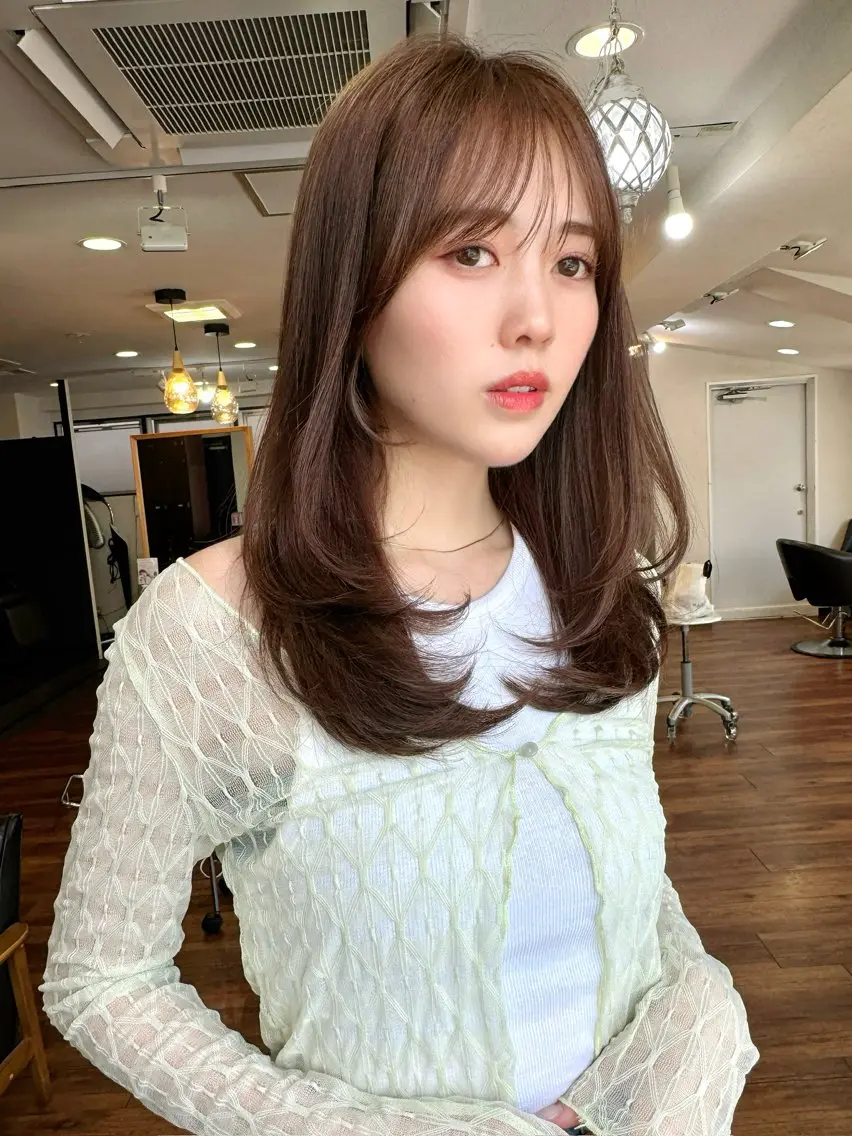 ロング カラー レイヤーカット 似合わせレイヤー 🇰🇷荒木洋文のヘアスタイル
