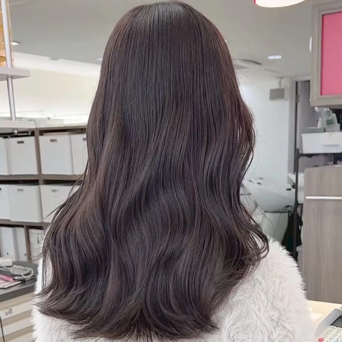 ロング カラー 縮毛矯正/ワンカラー モデル募集🫧羽夏のヘアスタイル