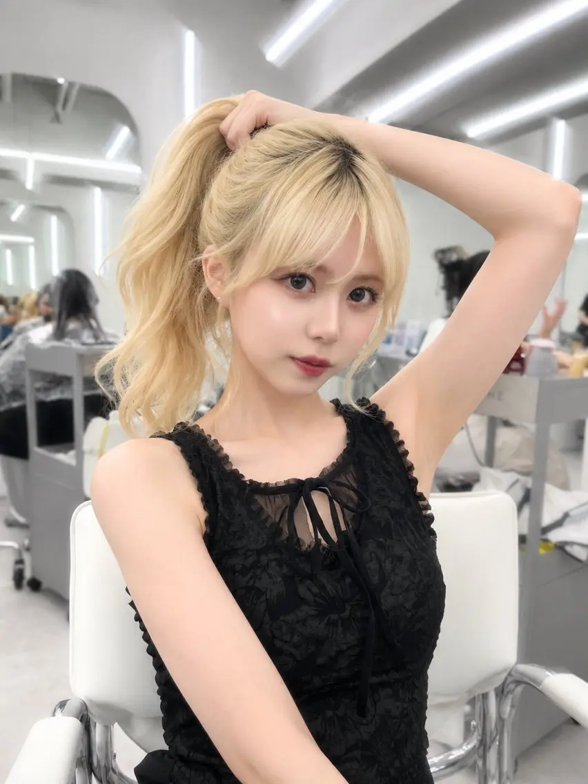 ロング カラー ベージュカラー ヘーゼル 顔周りカット ハッシュカット 韓国風ヘア カット ヘアカラー トリートメント ヘッドスパ 盛れる顔周り✨韓国 レイヤーkanatoのヘアスタイル