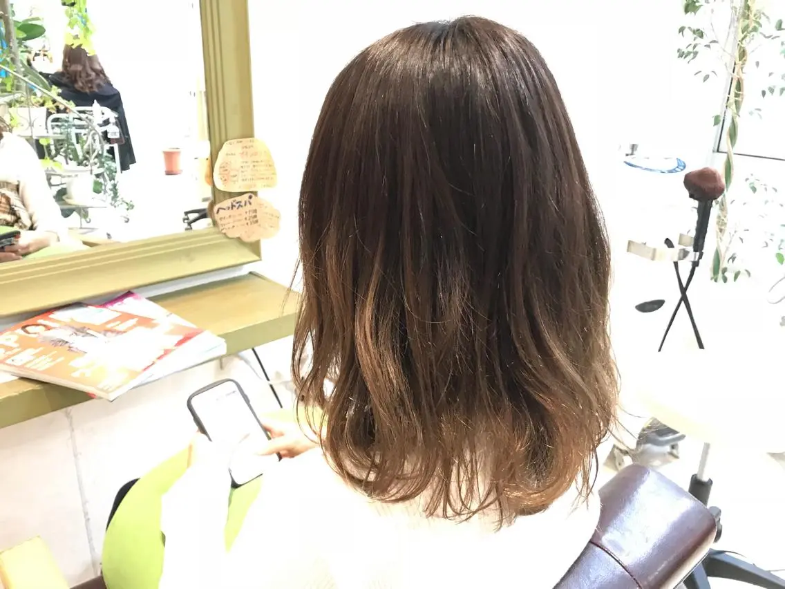 ミディアム カラー グラデーションカラー メンズ指名多数!! 田島史也のヘアスタイル