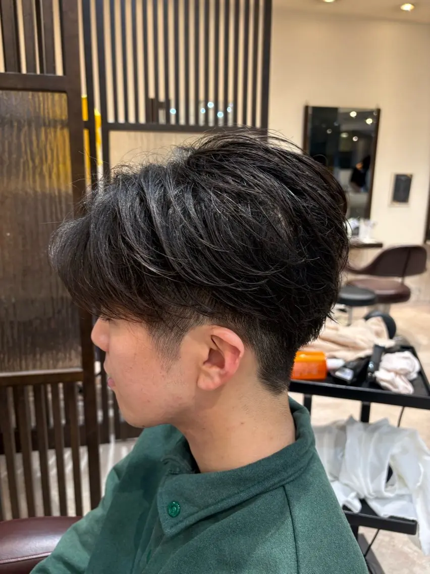 ショート メンズ 刈り上げ 木村 柊斗のヘアスタイル