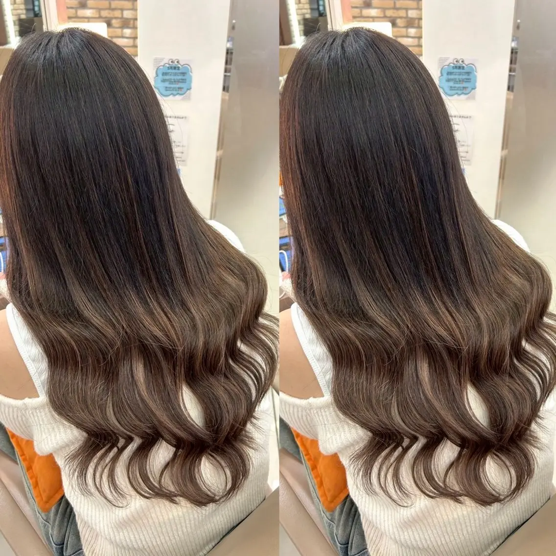 ロング カラー ヘアアレンジ シールエクステ エクステ 羽エク指名No1✨️ シールエク🌙しぇるのヘアスタイル
