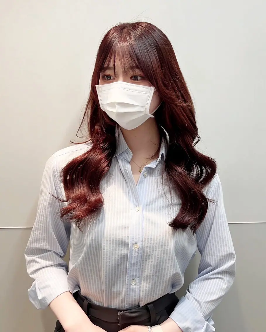 ロング カラー 韓国風ヘア ヘアカラー トリートメント JIL BLAN千葉 代表 Toshikiのヘアスタイル