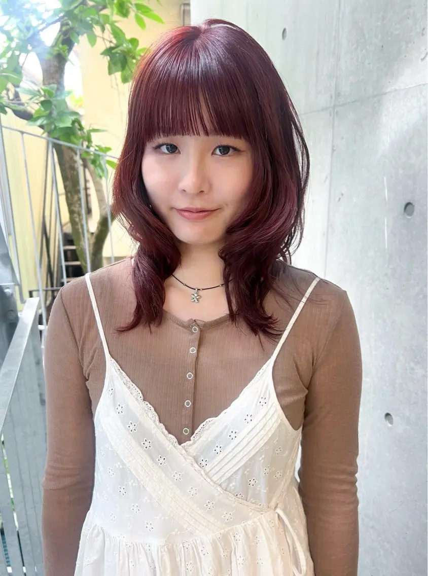 ミディアム カラー カット ヘアカラー トリートメント ボブ/パーマ 🐕🦺Nagiのヘアスタイル