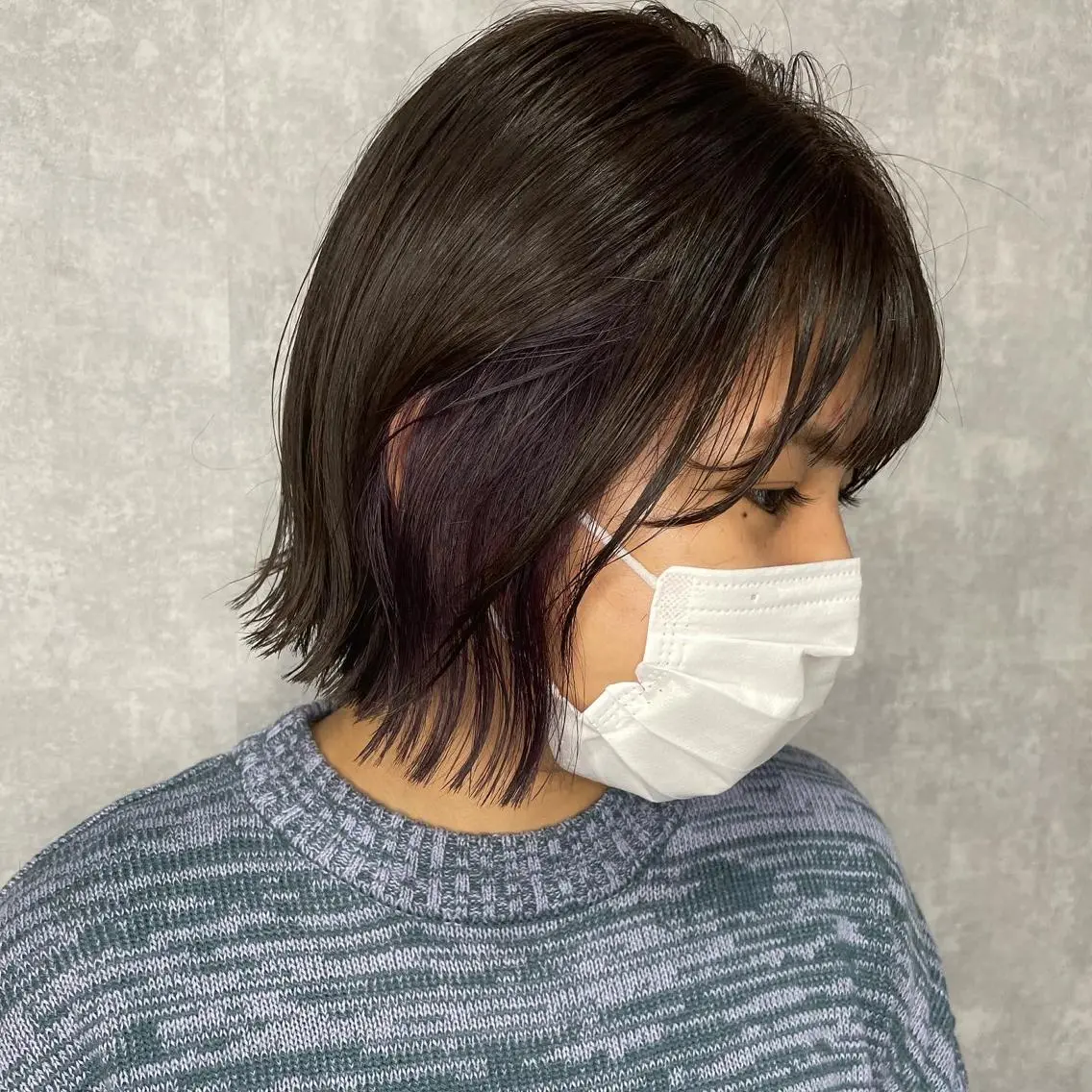 ショート 切りっぱなしボブ ショートボブ ハンサムショート 丸みショート アッシュ カット ヘアカラー トリートメント モテ髪/ボブ/ショー ト/アダチフウトのヘアスタイル