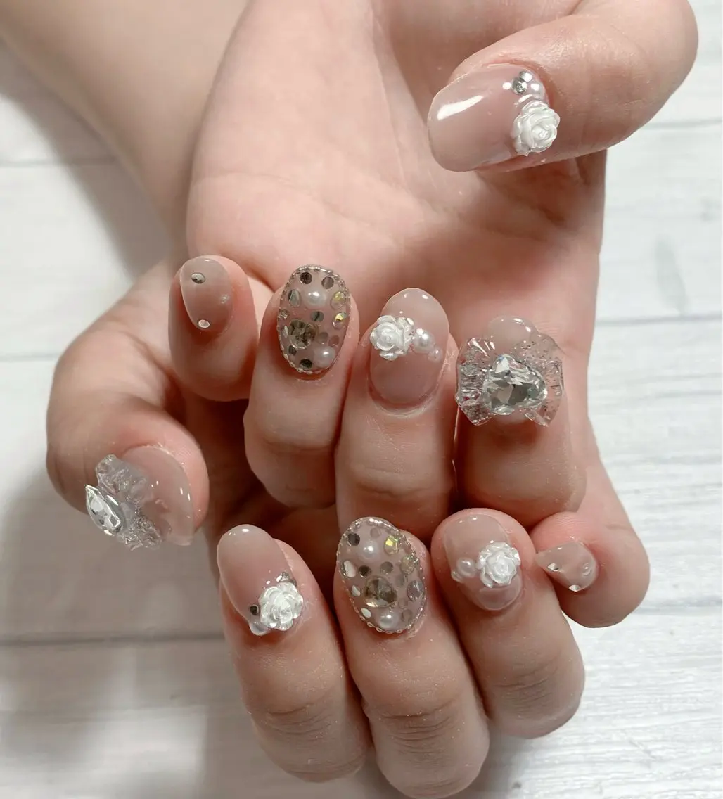 ネイル ハンドネイル Pretty J (長さ出し専門店)のネイルデザイン
