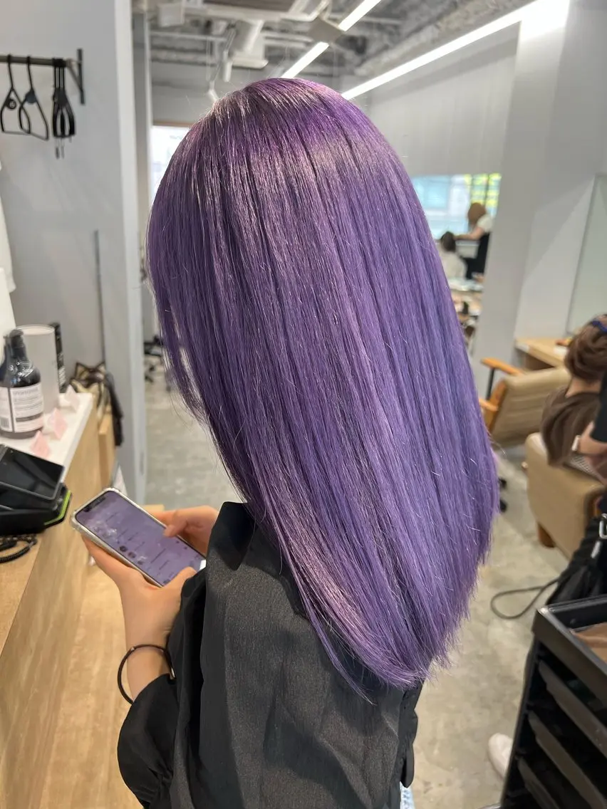 ミディアム カラー パープルカラー 代表 YUKI ☆のヘアスタイル