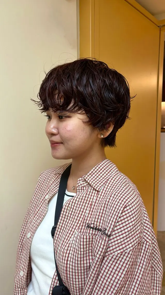 ショート パーマ ショートヘア カット パーマ パ ルのヘアスタイル