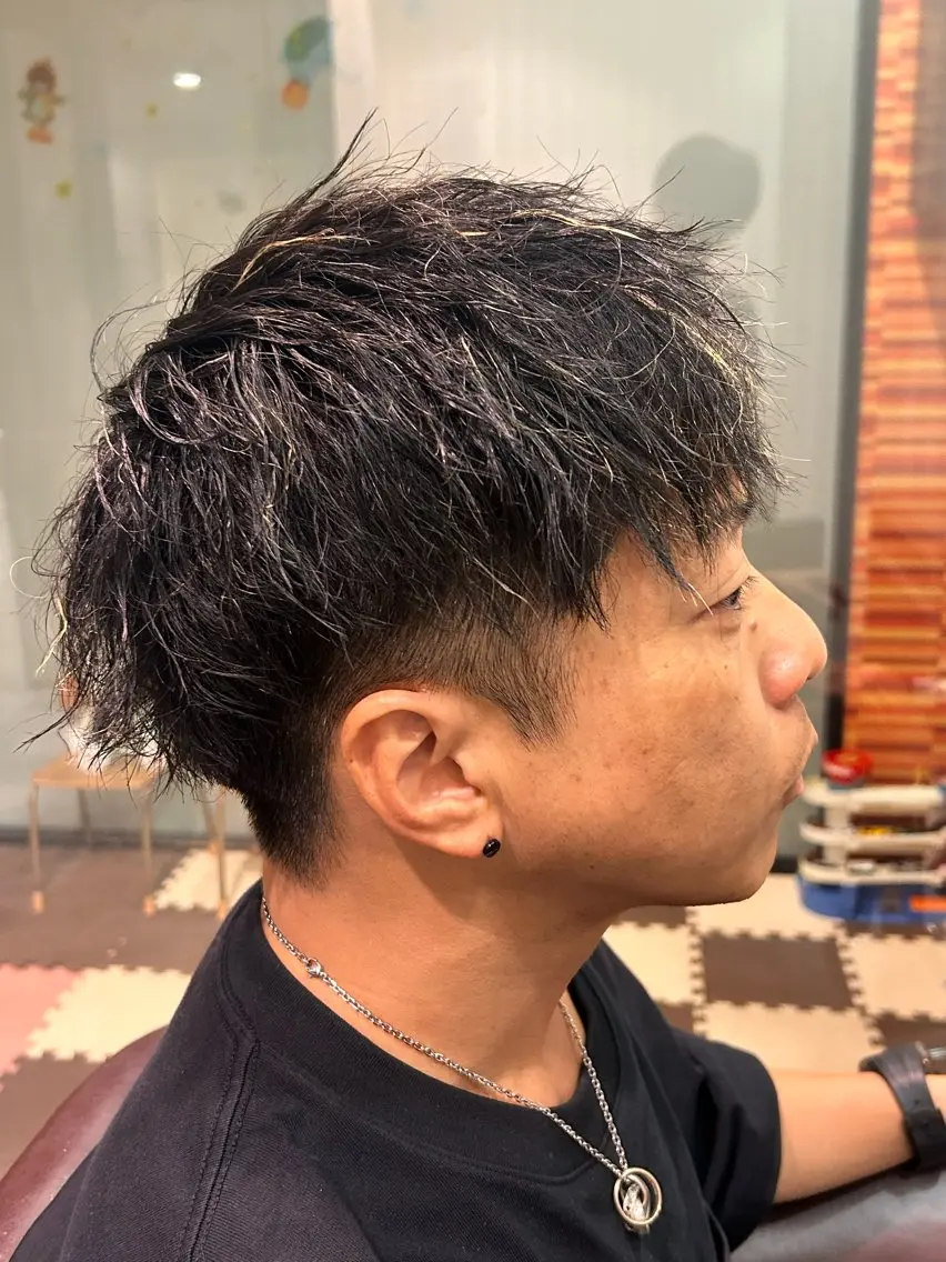 ショート パーマ メンズ マッシュ メンズパーマ メンズツイストパーマ ショートヘア ツイストパーマ カット パーマ 🍁メンズ特化美容師 /関根玲空🍁のヘアスタイル