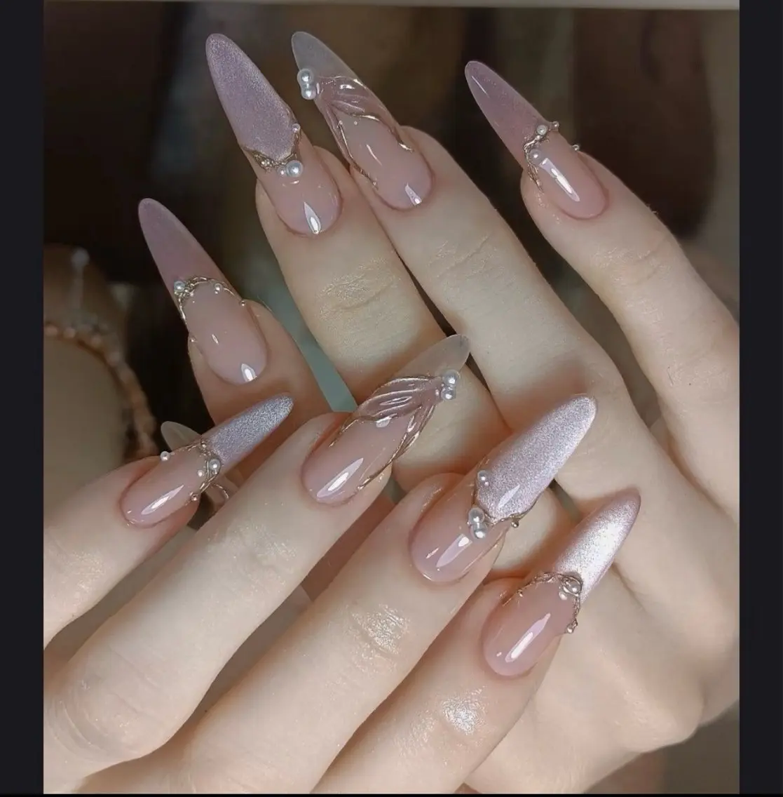 ネイル チークネイル 長さ出し フレンチネイル ガーリー 韓国ネイル sun nail池袋 モデル募集のネイルデザイン