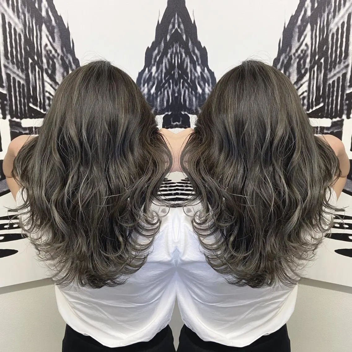 カラー 原田 彩也のヘアスタイル