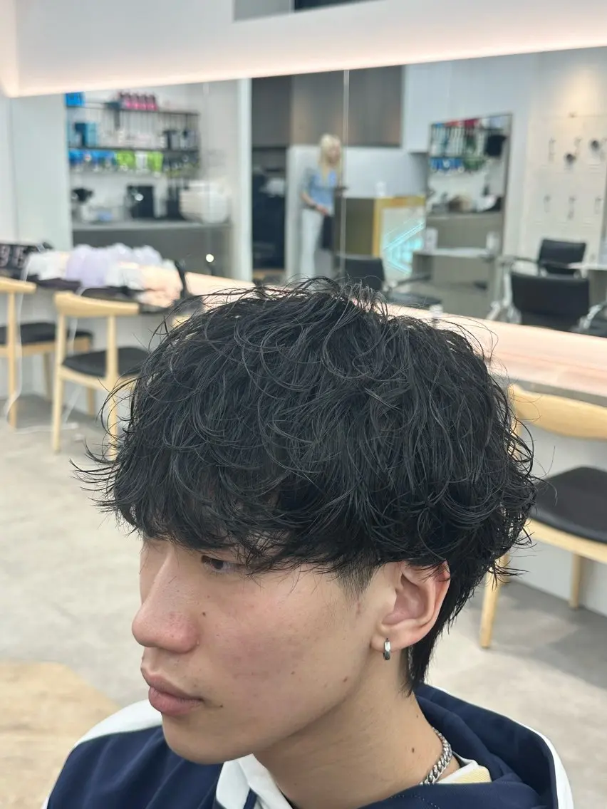 パーマ メンズ メンズパーマ カット パーマ カット🔥パーマ特化 fifthりょう🔥のヘアスタイル