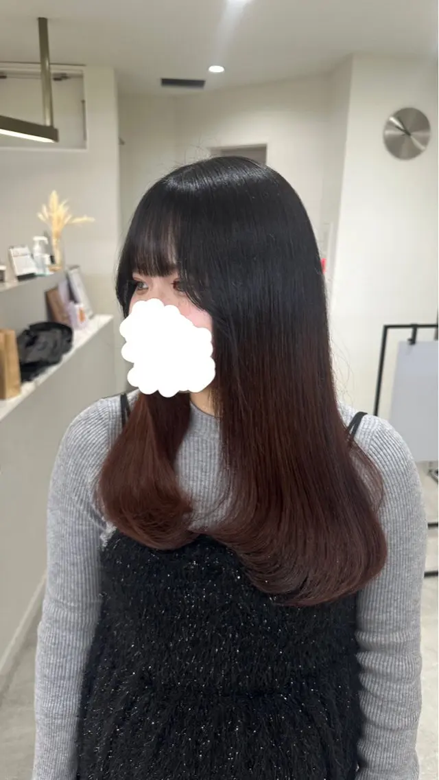 セミロング レイヤーカット ローレイヤー カット 艶髪／ブリーチ🌟 銀座/HARUKAのヘアスタイル