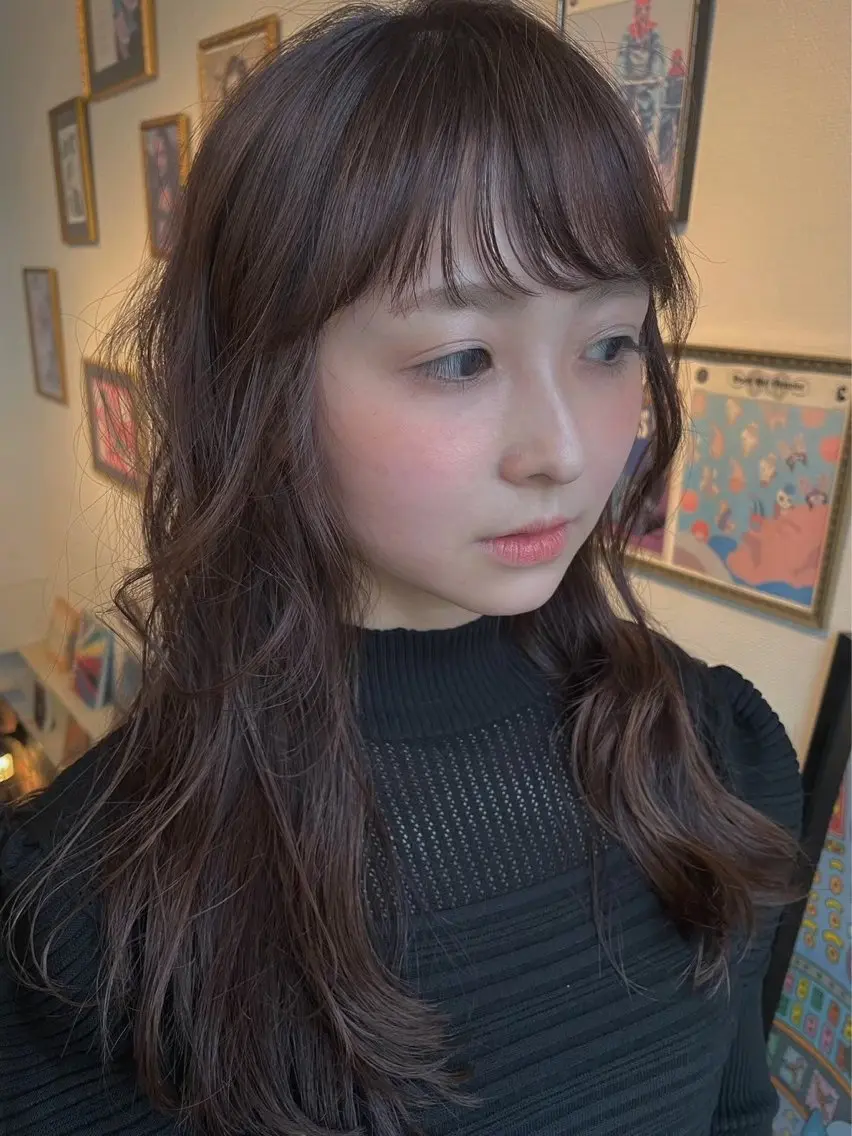 ロング 鈴木 悦子のヘアスタイル
