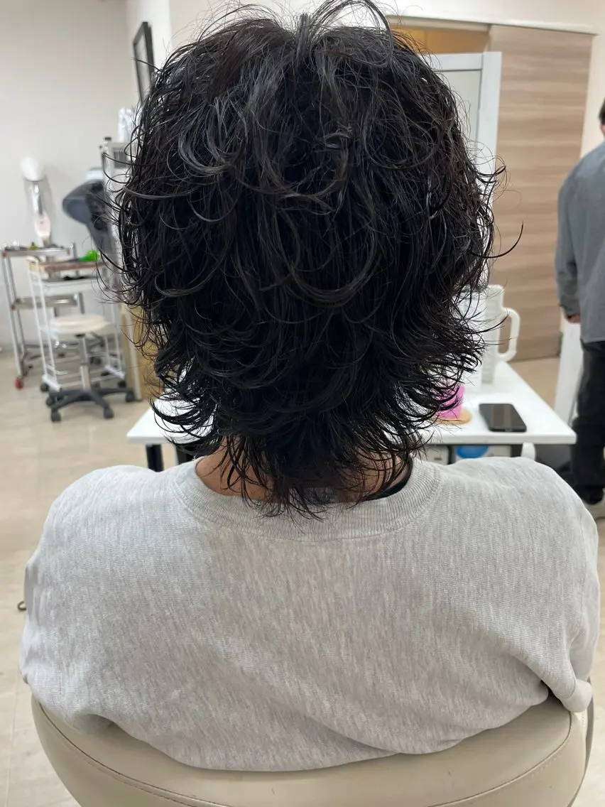 ミディアム 笠島 雄大のヘアスタイル