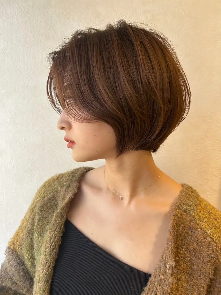 ショート カラー tomoya 透明感の美髪カラーのヘアスタイル