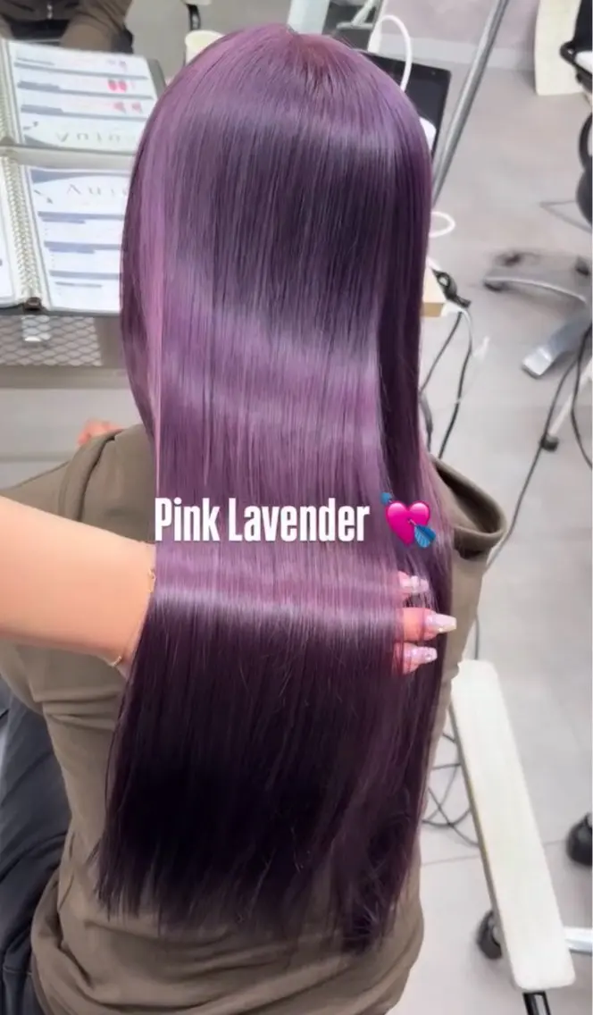 ミディアム カラー アッシュ バレイヤージュ ミストバング ベージュカラー 黒髪 カット ヘアカラー トリートメント 歩くパワースポット 🦋KAHOのヘアスタイル