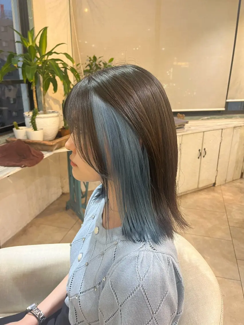 ミディアム カラー 💛ハイトーン💛 りむのヘアスタイル