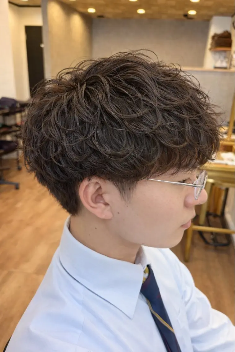 ショート パーマ カット ヘアカラー パーマ 野呂 隼人のヘアスタイル