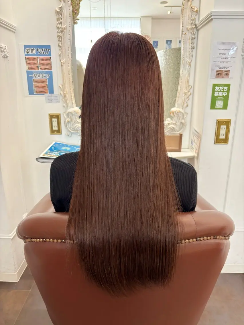 ロング カラー ヘアカラー 志村 梨帆のヘアスタイル